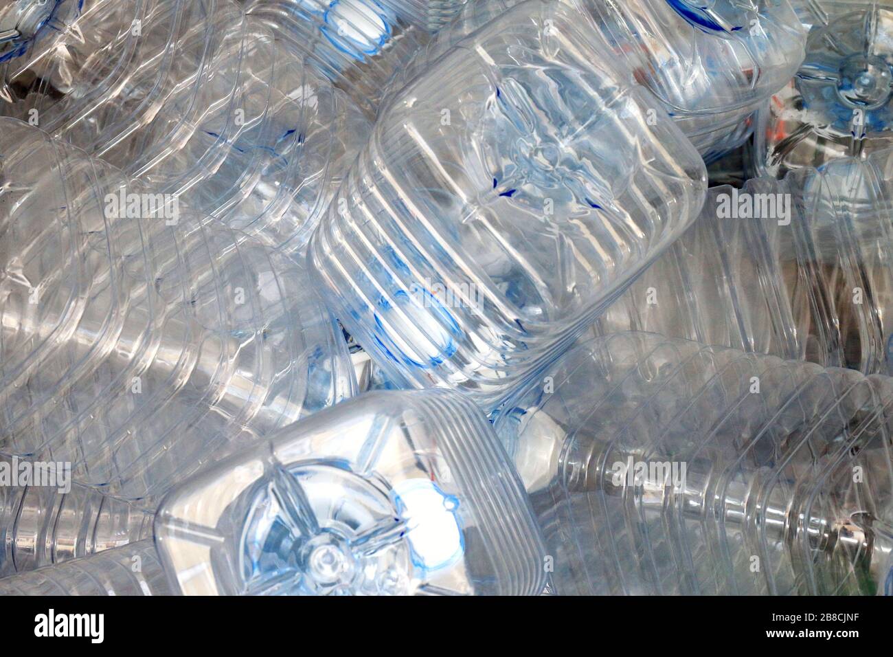 Plastic bottle clear background, Plastic bottle waste (Selective focus) Stock Photo