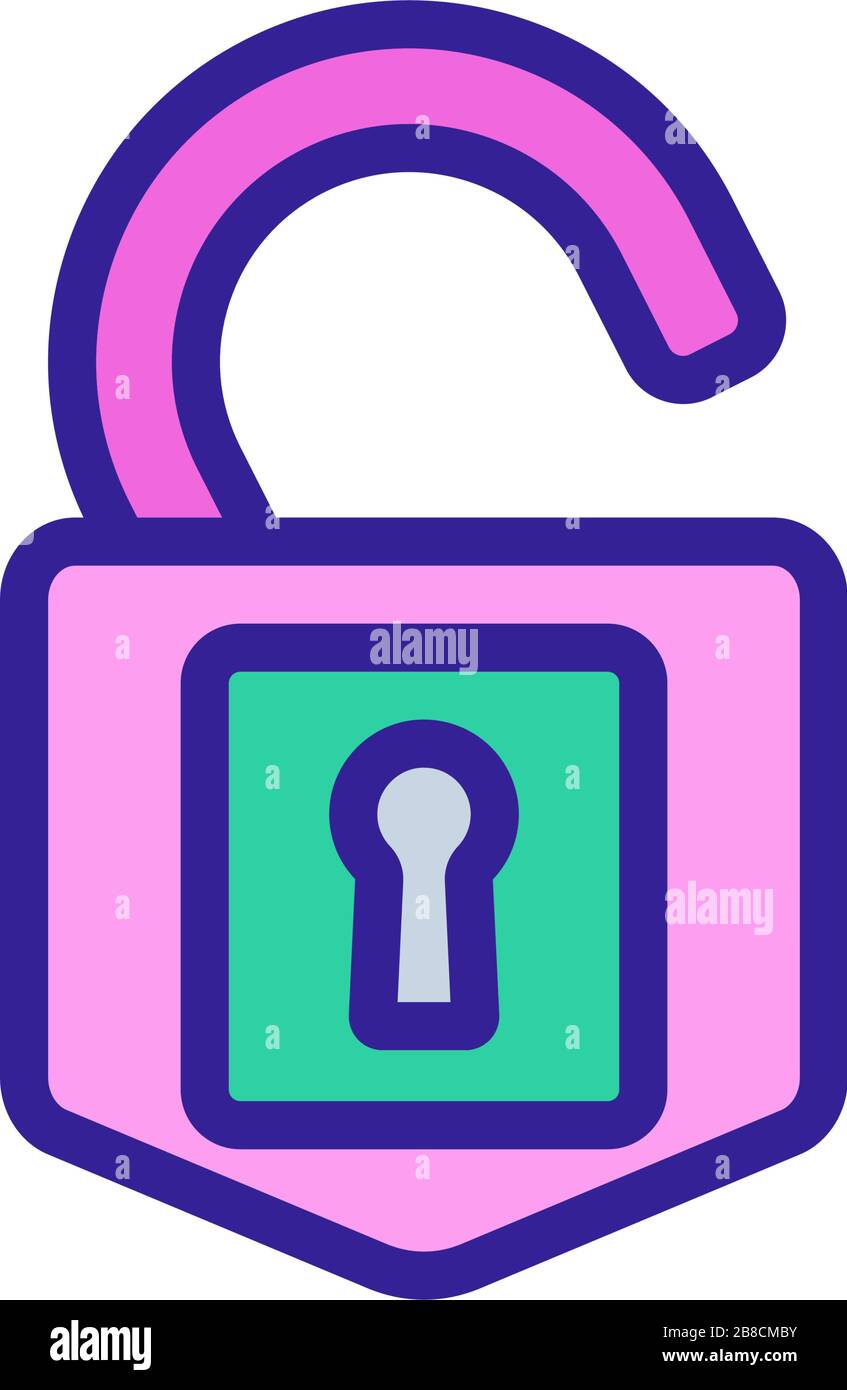 cipher lock icon vector outline illustration Stock Vector Image & Art ...