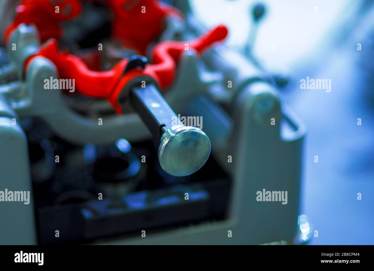 Machine part, smart industry concept Stock Photo