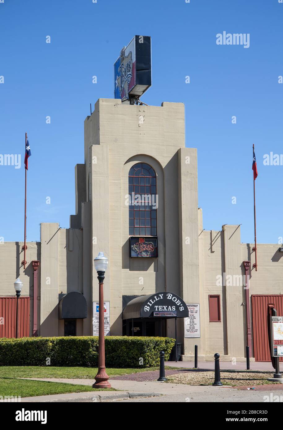 billy bobs honky tonk bar at the stockyards in fort worth texas is