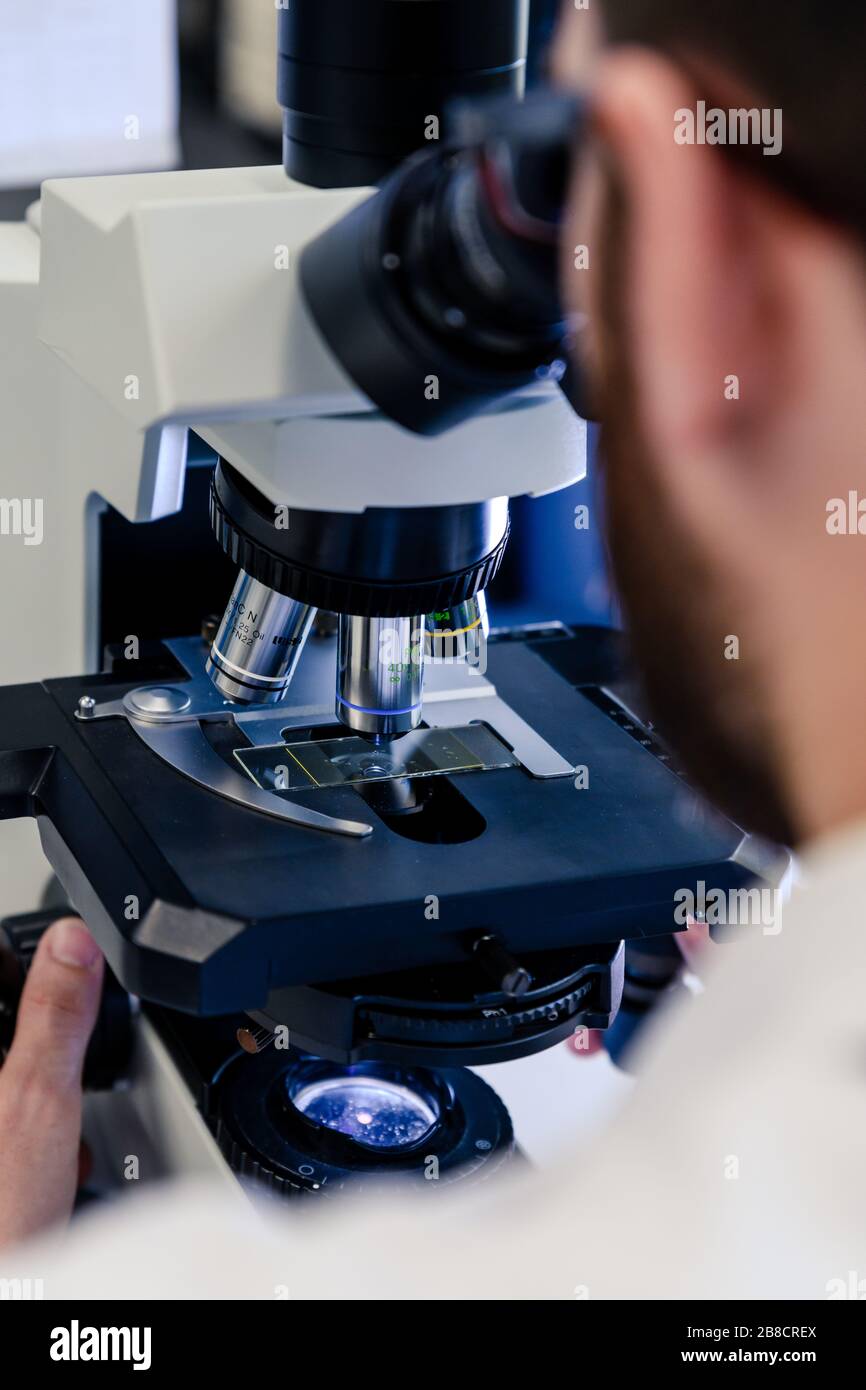 Bioscience Microscope Bioscience laboratory disease hi-res stock photography and images - Alamy