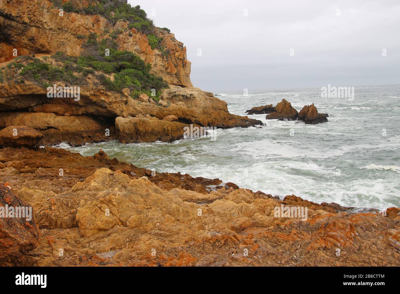 The Knysna Heads, a famous landmark along the renowned Garden Route, South Africa, Africa. Stock Photo