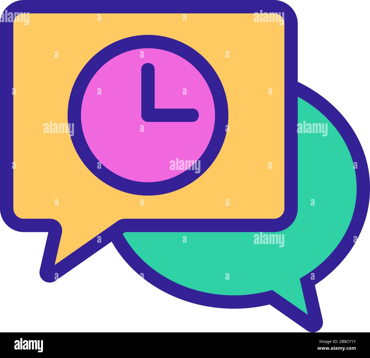 watch sandy deadline icon vector outline illustration Stock Vector ...