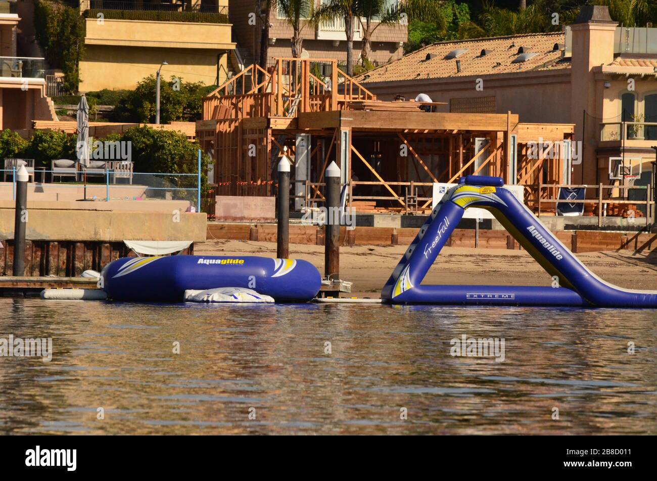 Balboa Harbor Huntington Beach Stock Photo Alamy