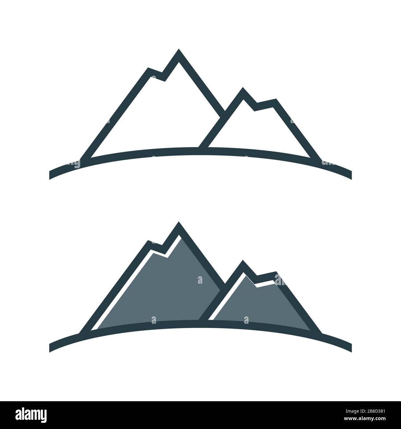 mountain logo template Illustration Design. Vector EPS 10 Stock Photo ...