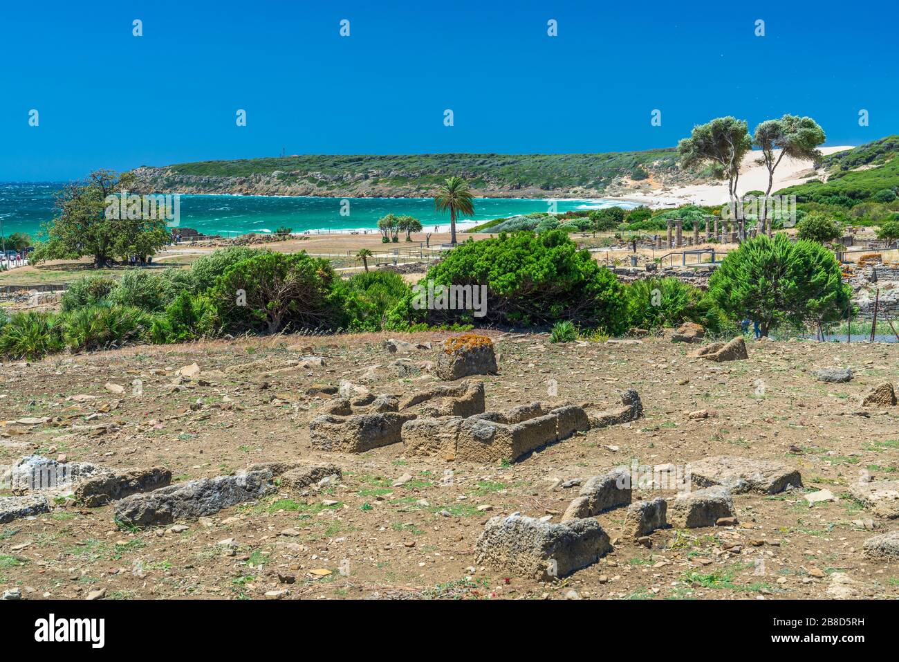 Baelo Claudia, Roman town ruins, Playa de Bolonia, Cadiz Province, Spain, Europe Stock Photo