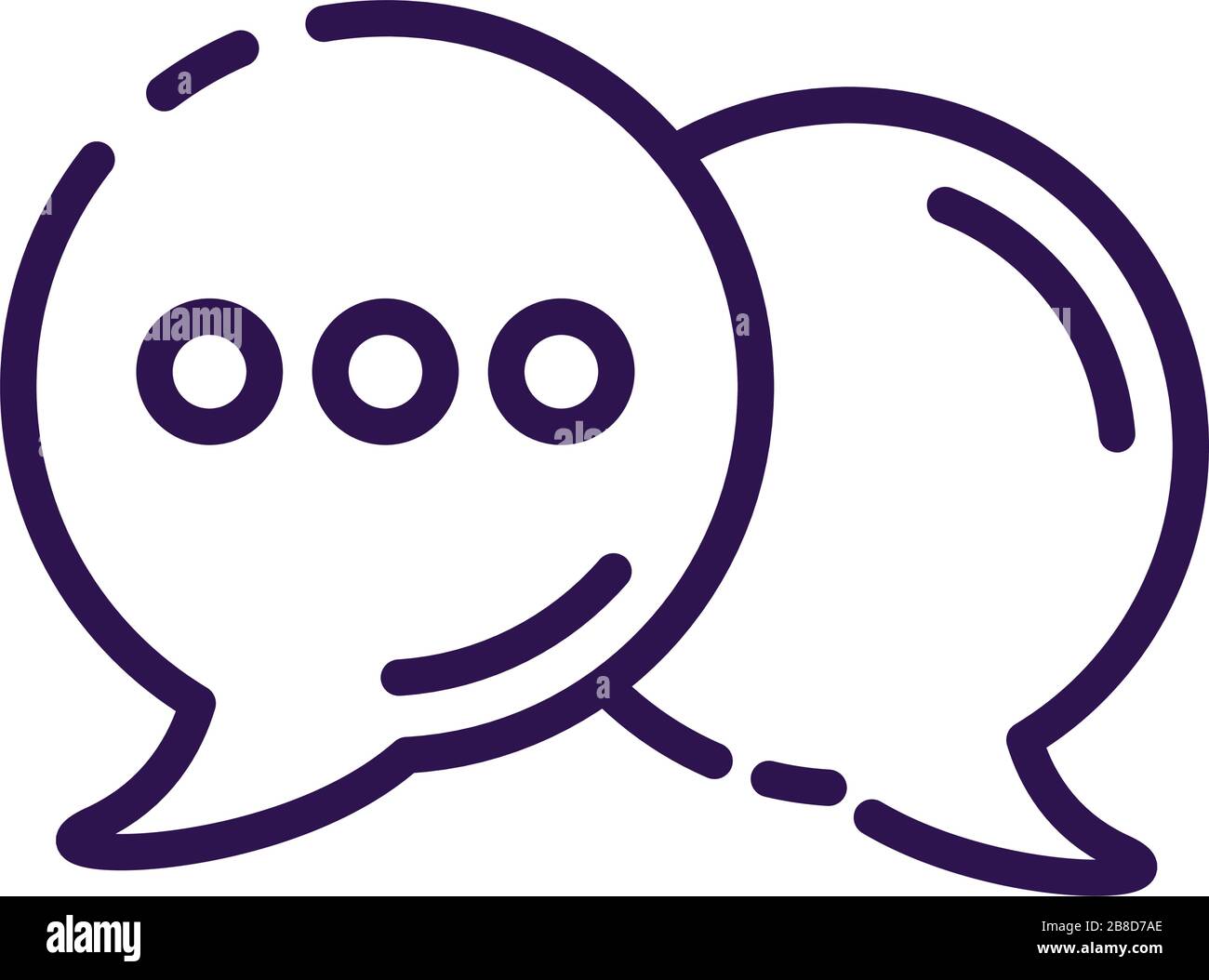 speech bubbles line style icon Stock Vector Image & Art - Alamy