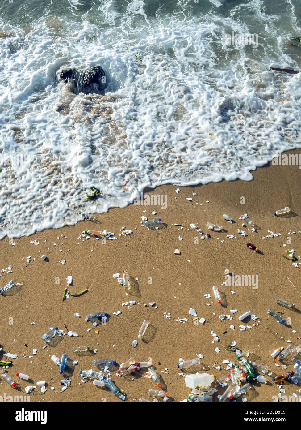 Pollution problem with plastic waste on the beaches Stock Photo Alamy