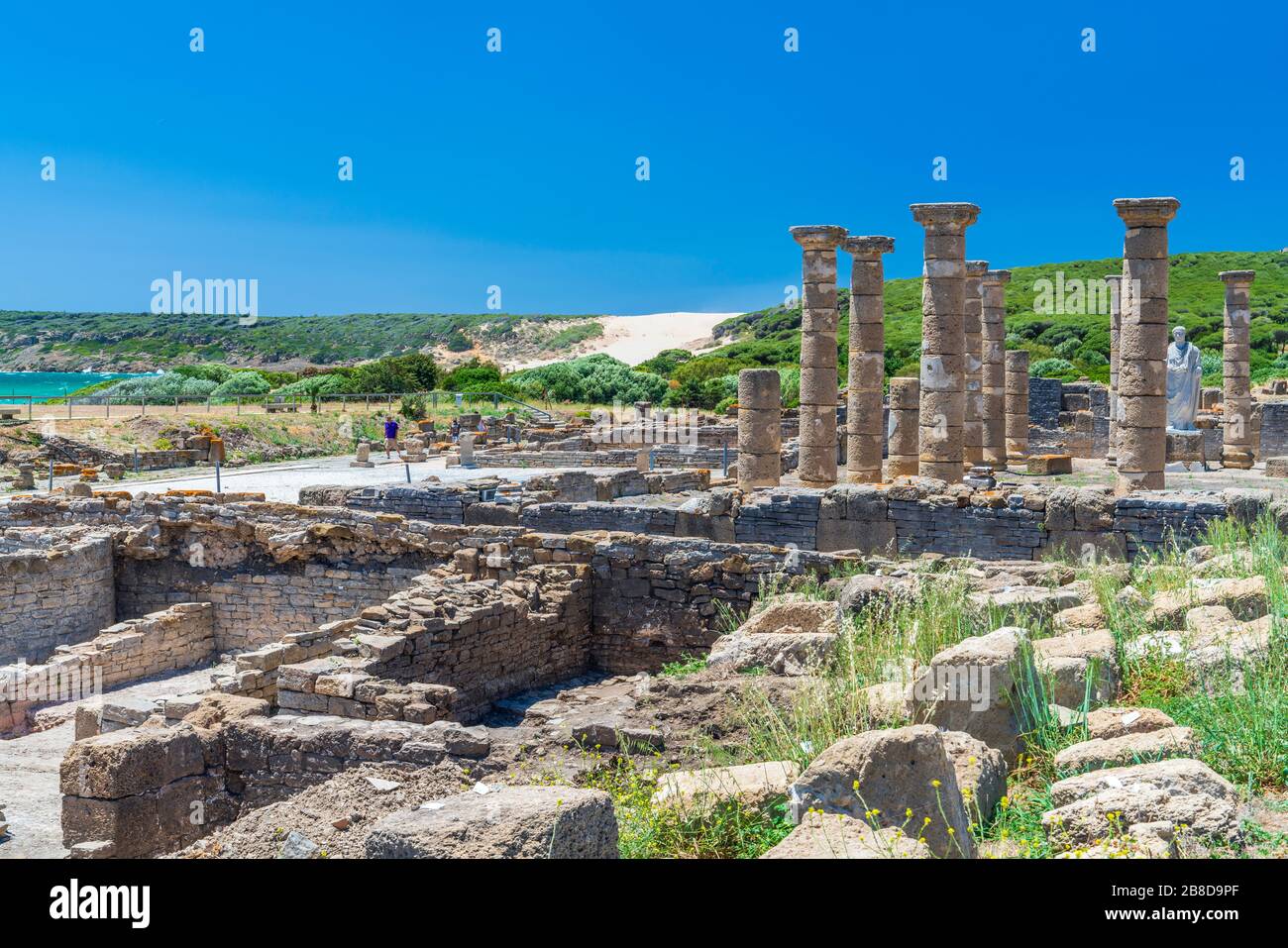 Baelo Claudia, Roman town ruins, Playa de Bolonia, Cadiz Province, Spain, Europe Stock Photo