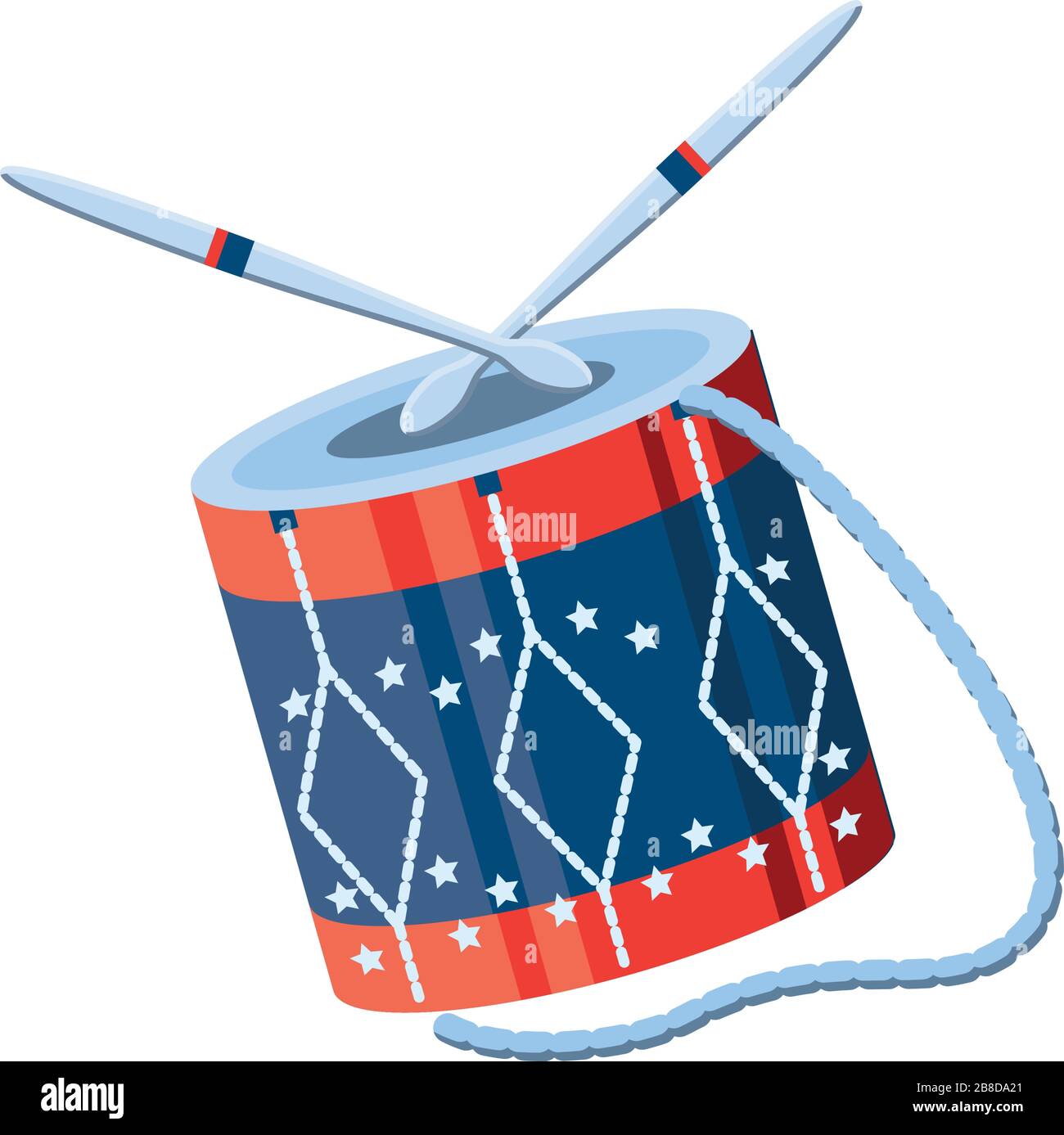 musical instrument drum on white background vector illustration design ...