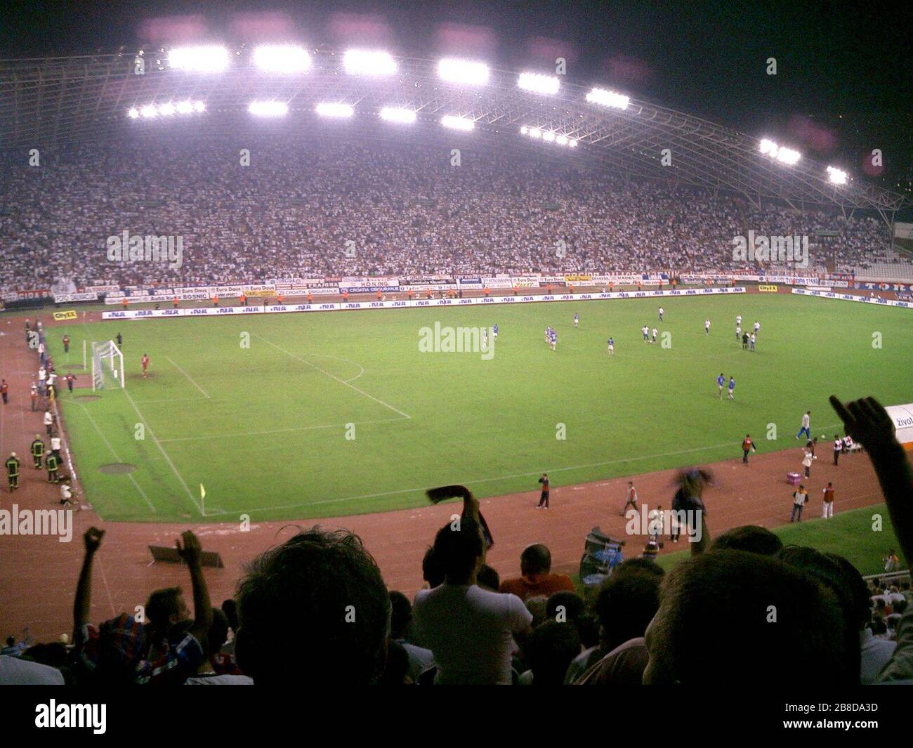 'An image showing inside of Poljud Beauty two minutes before beginning of the second half of the biggest Croatian football derby between Hajduk Split and Dinamo Zagreb.; 1 October 2006; Own work; West Brom 4ever; ' Stock Photo