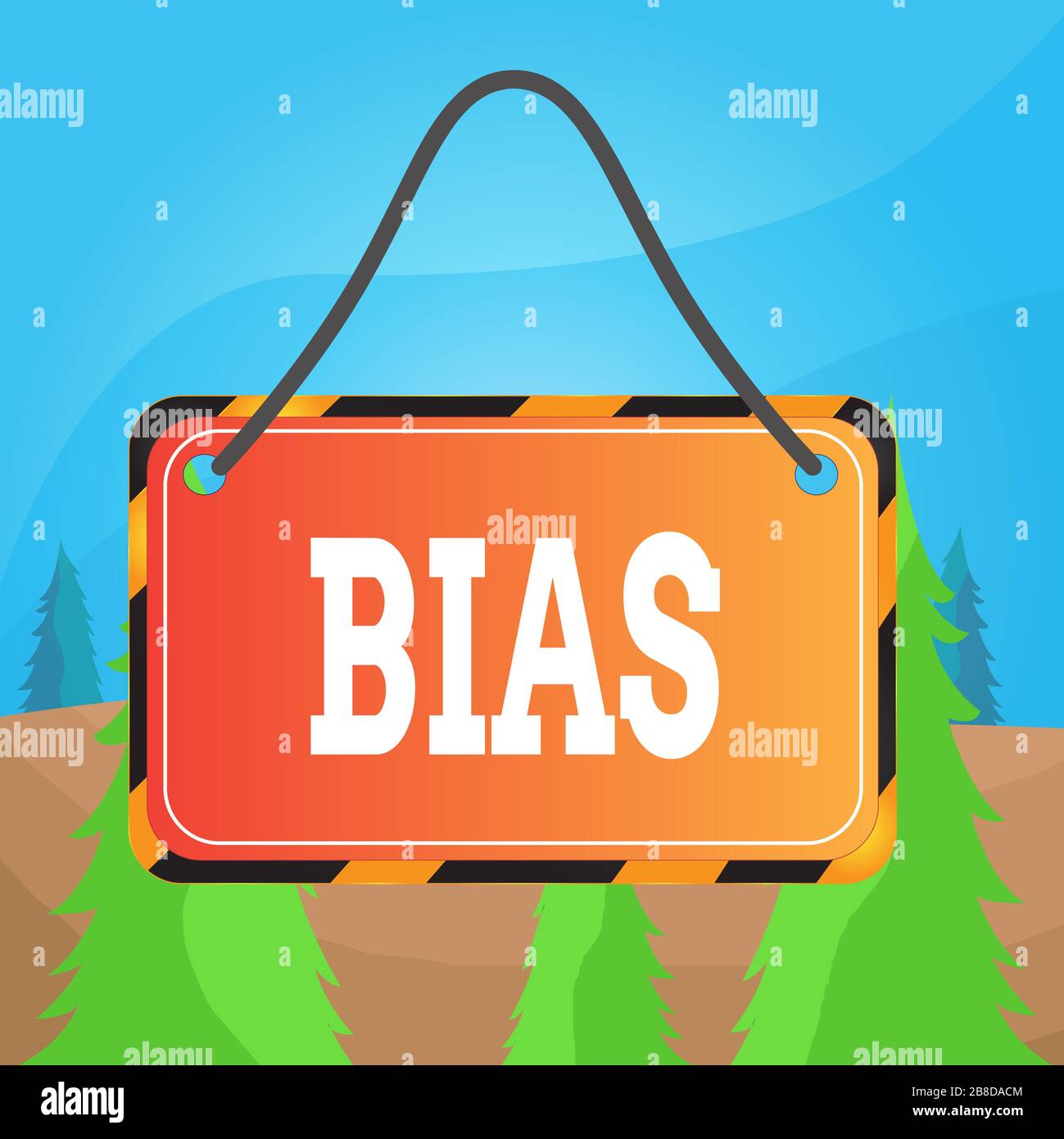 Word writing text Bias. Business photo showcasing inclination or ...