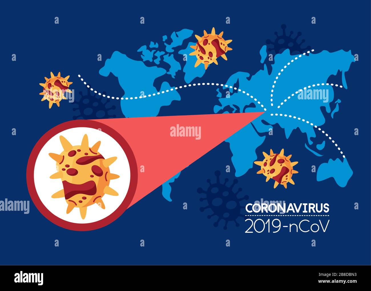 world planet earth with covid 19 particle Stock Vector Image & Art - Alamy