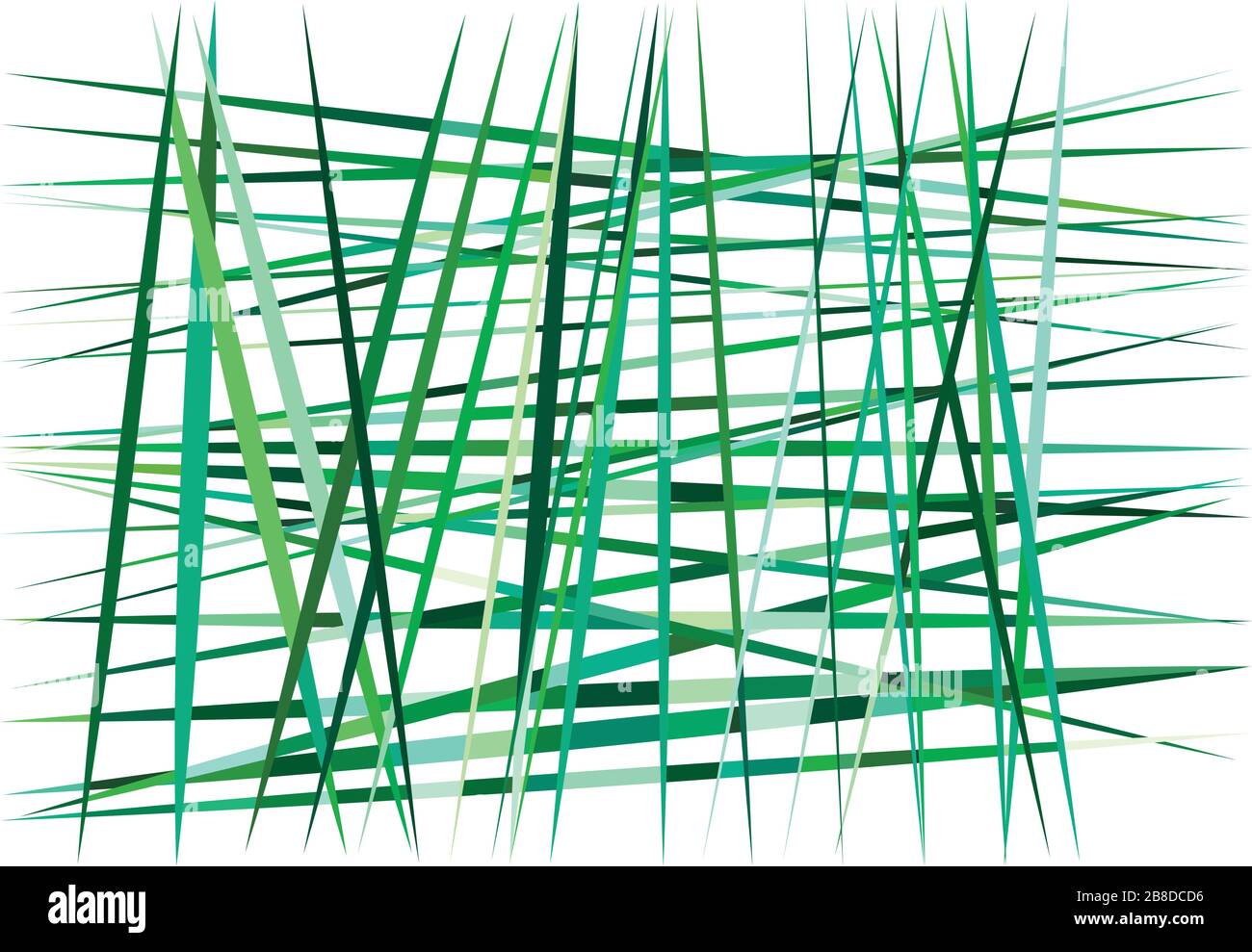 Abstract geometric art with random, chaotic, dynamic lines. Straight crossing, intersecting irregular lines, stripes texture, pattern Stock Vector