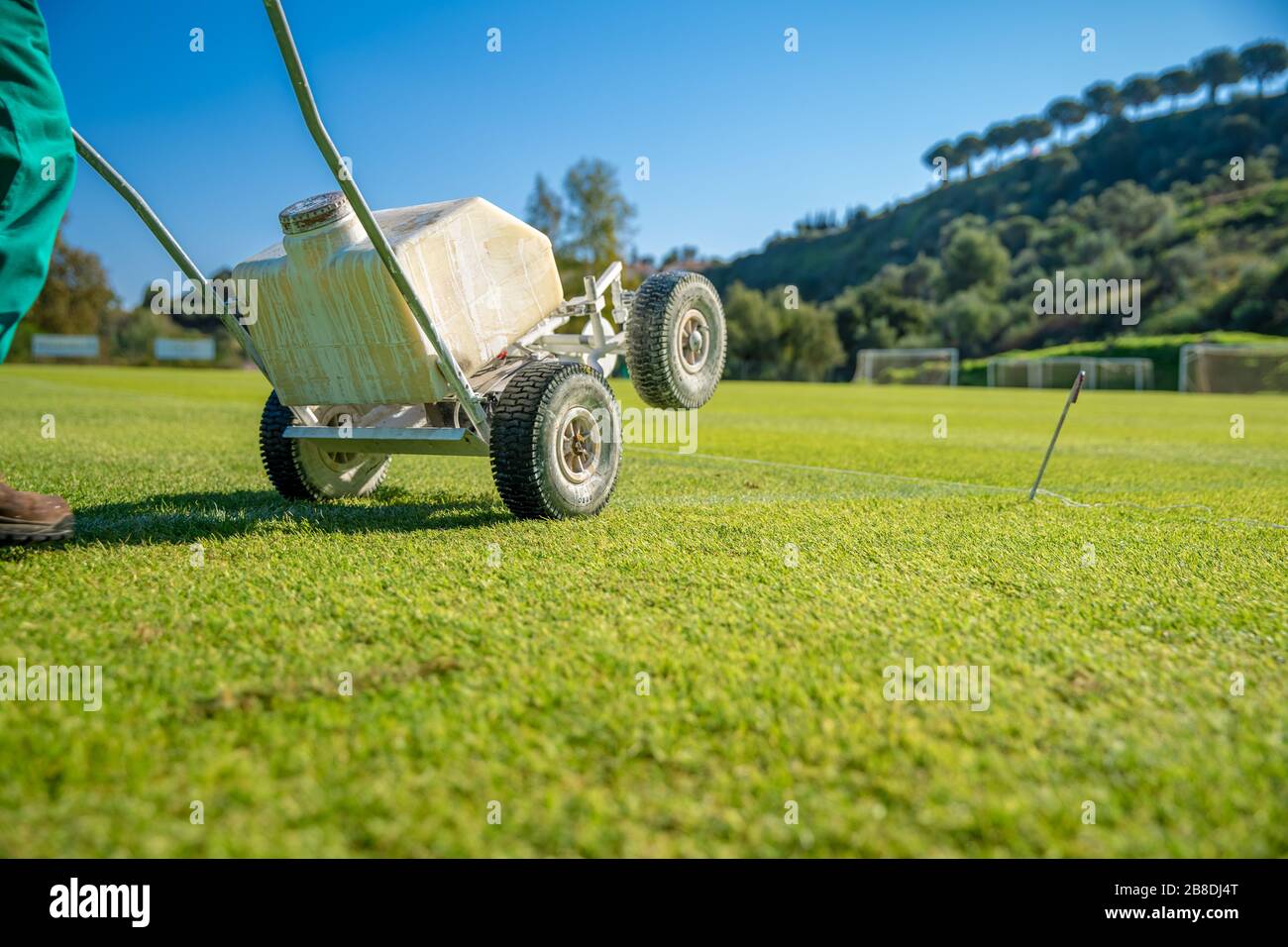 Line marking machine hires stock photography and images Alamy