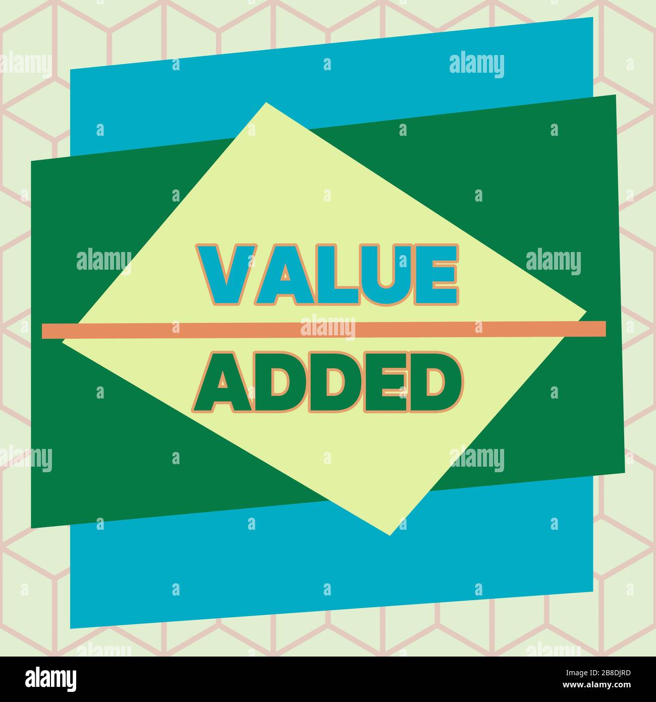 Text sign showing Value Added. Business photo text the extra value ...