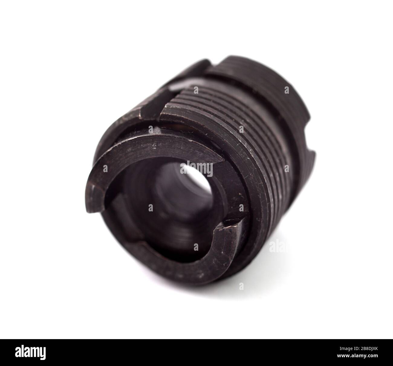 brake drum from a bicycle on a white background close-up isolate Stock Photo