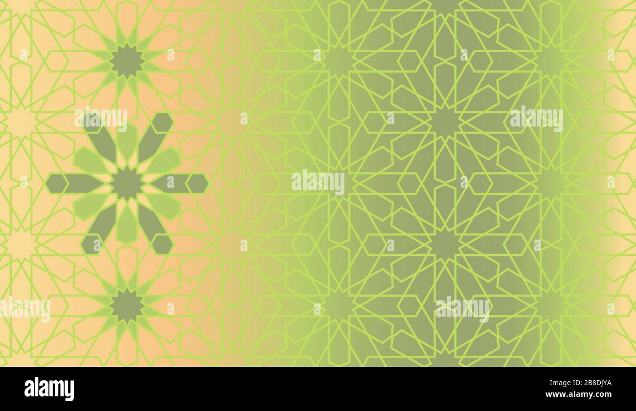 Arabic green vector seamless pattern Stock Vector Image & Art Alamy