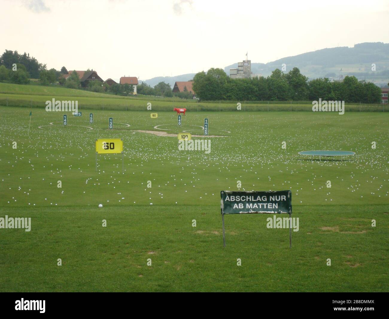 'Deutsch: Sicht vom oberen Abschlag der Driving Range des Golfparks Oberkirch; 28 May 2010; Own work; Bjferstern at de.wikipedia; ' Stock Photo