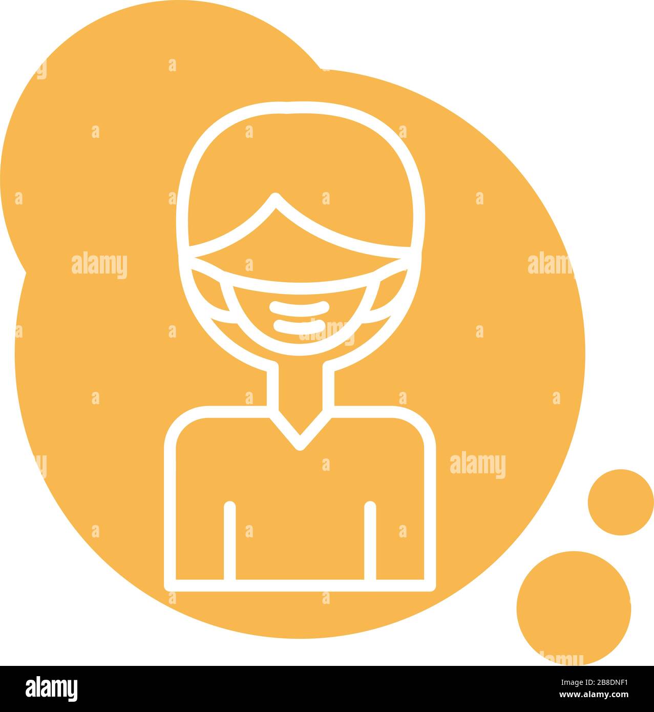 man using face mask accessory block style Stock Vector Image & Art - Alamy