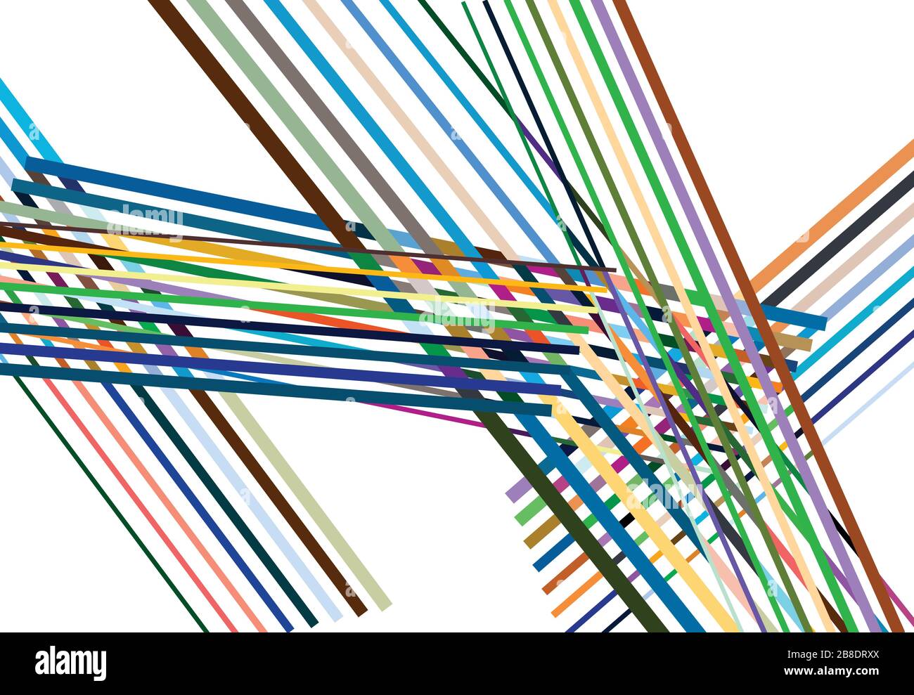 Vivid / Vibrant Colorful Abstract geometric art with random, chaotic ...