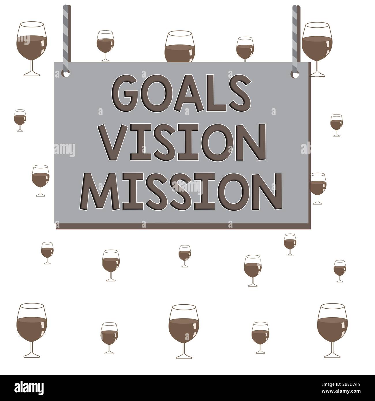Text sign showing Goals Vision Mission. Business photo text practical ...