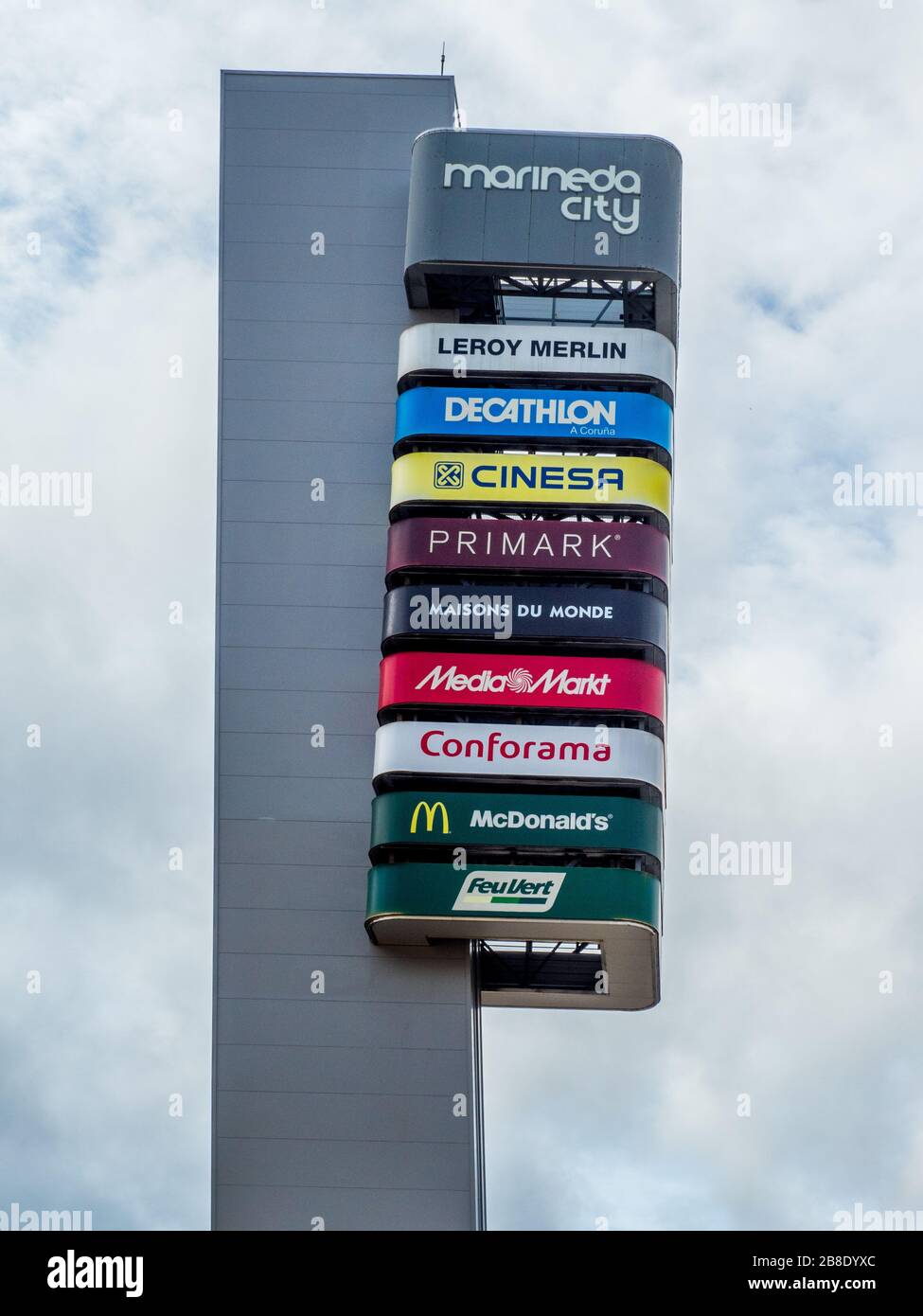 A Coruna - Spain, January 31, 2020 - Signboard of Marineda City Commercial  Shopping Center in A Coruna Stock Photo - Alamy