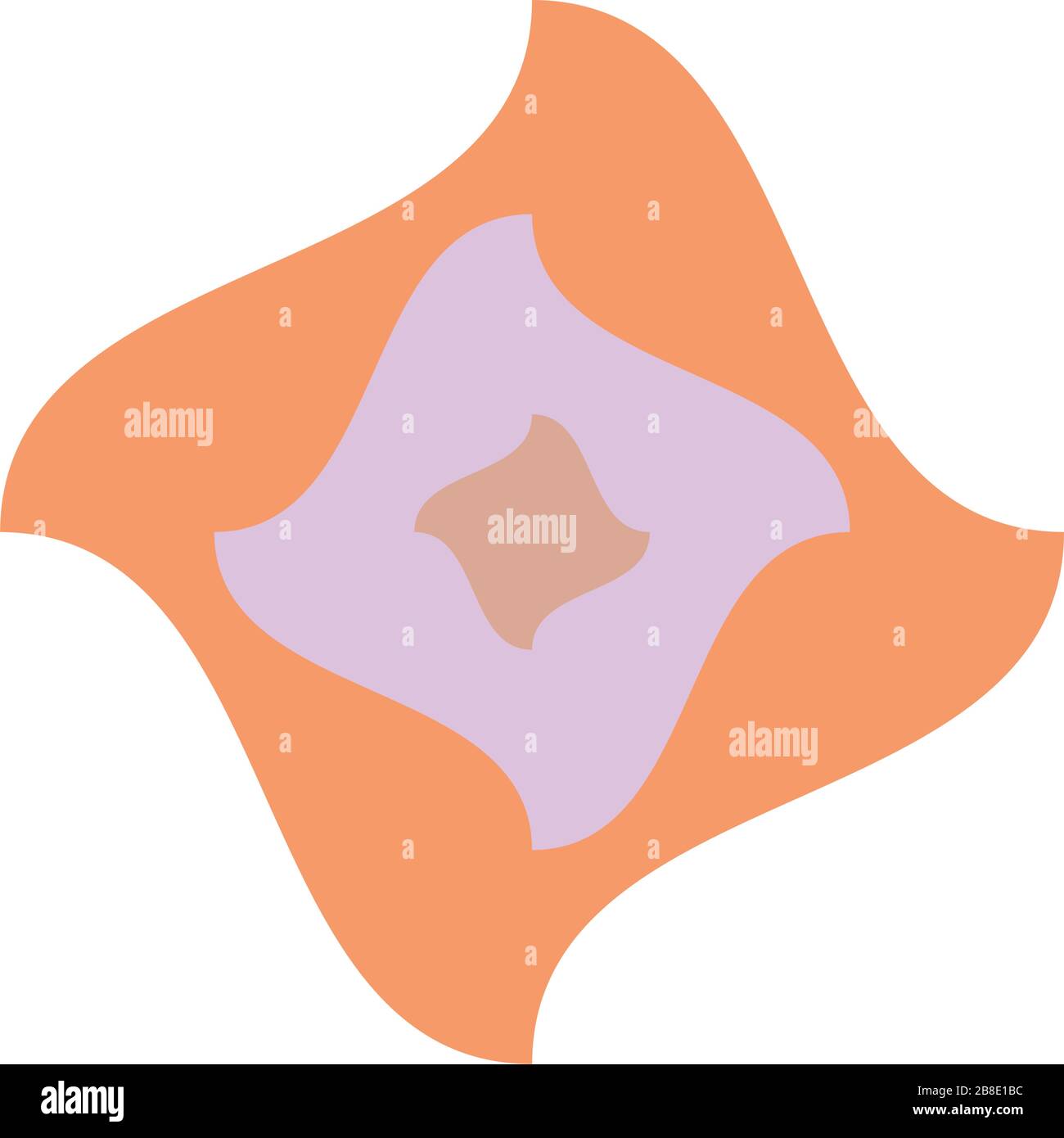 Geometric mandala / ornament / decoration symbol, icon. Splotch, blob ...