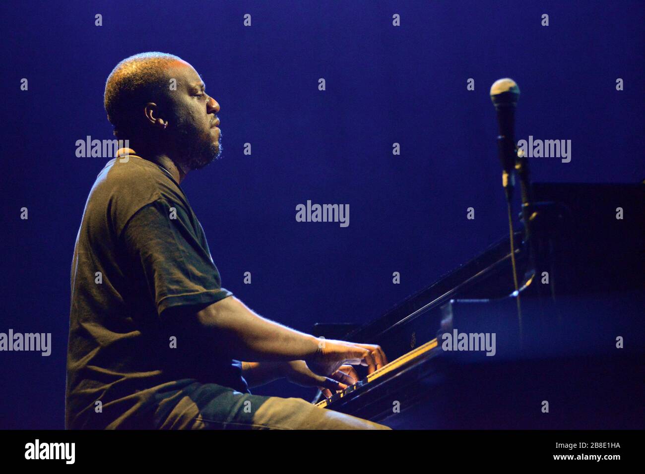 Robert Glasper, jazz pianist, performing live Stock Photo