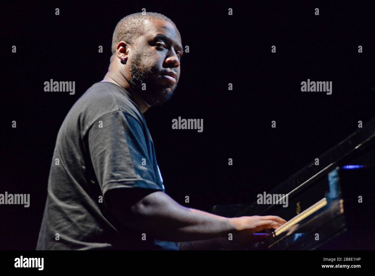 Robert Glasper, jazz pianist, performing live Stock Photo