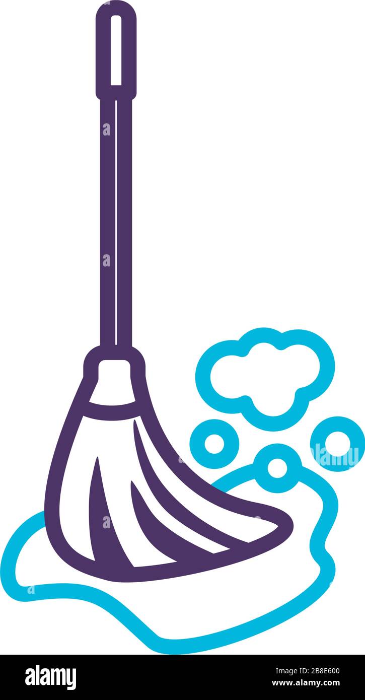 floor mop line style icon Stock Vector Image & Art - Alamy