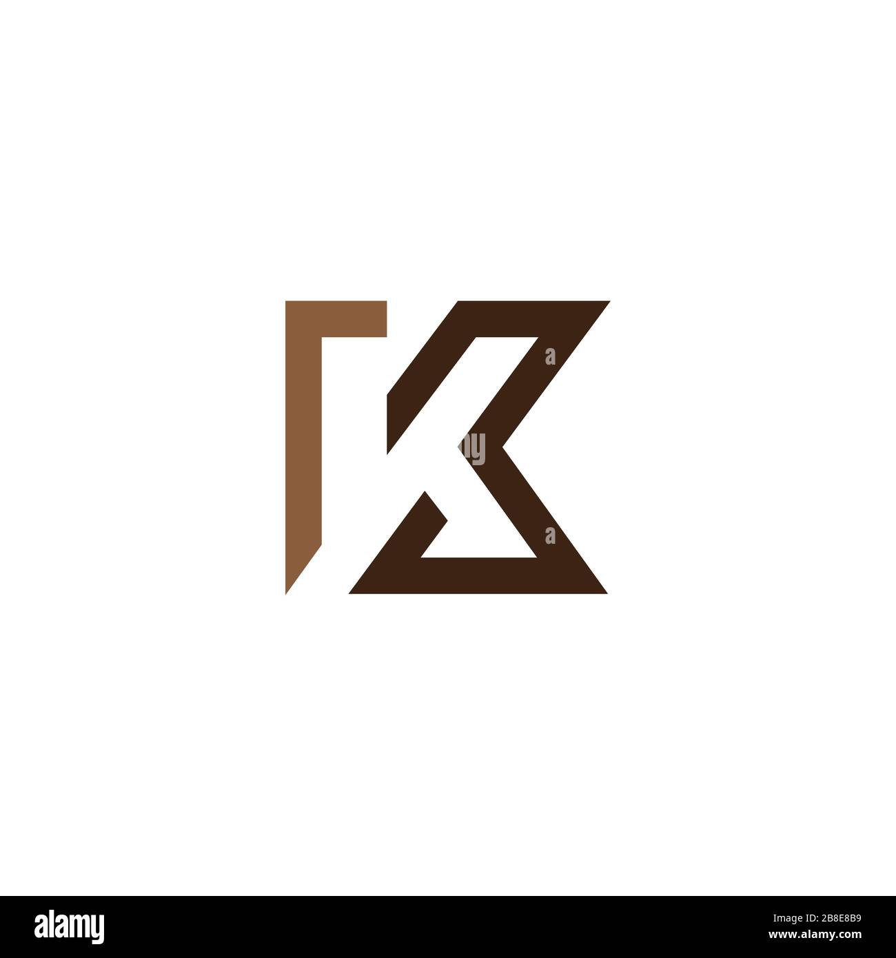 Initial letter k logo design template Stock Vector Image & Art - Alamy
