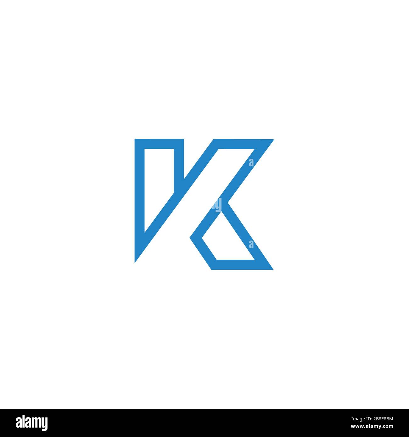 Initial letter k logo design template Stock Vector