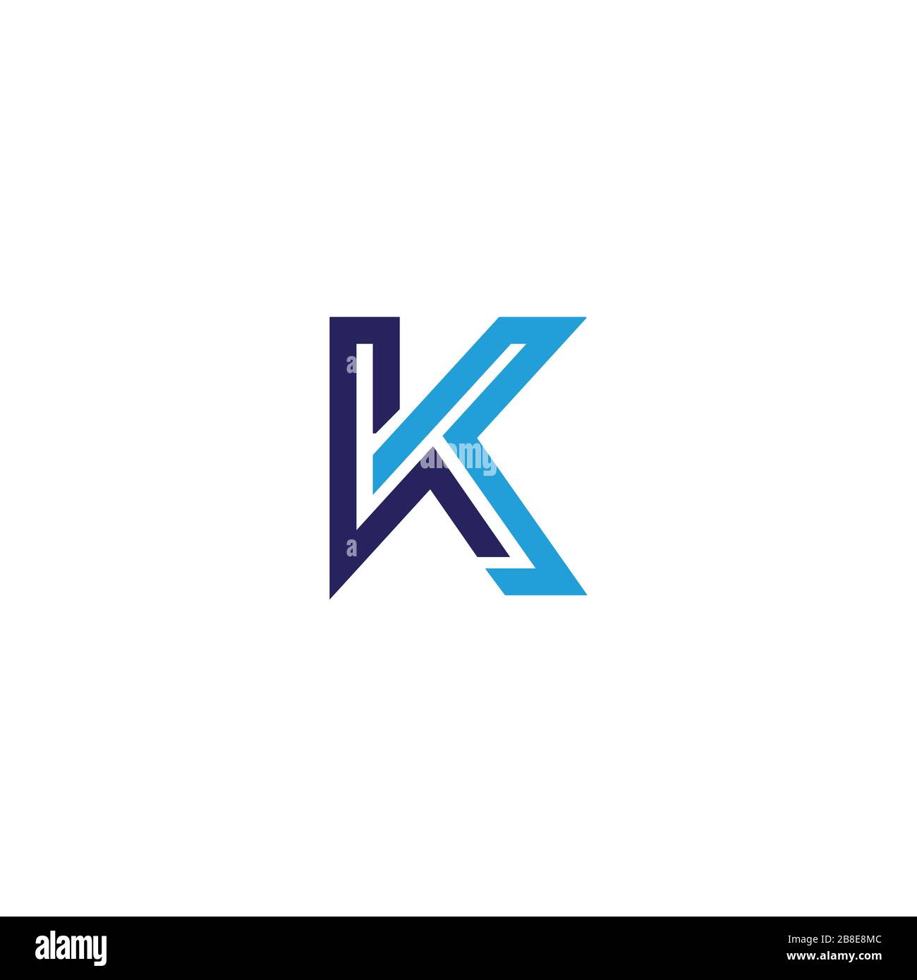 Initial letter k logo design template Stock Vector Image & Art - Alamy
