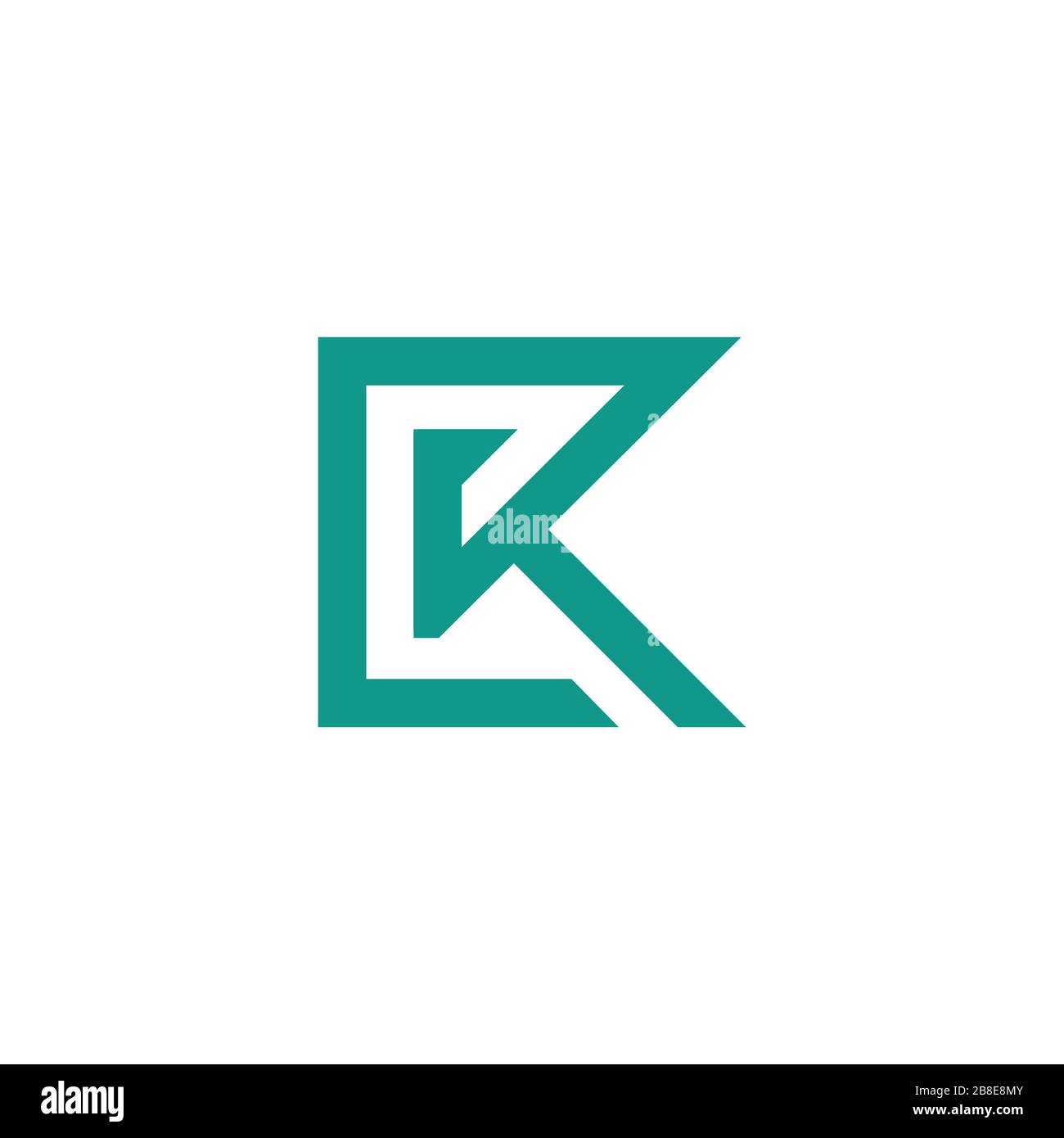 Initial letter k logo design template Stock Vector