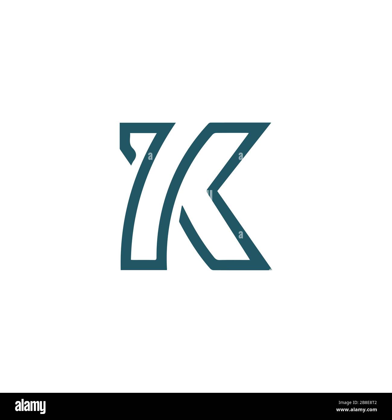 Initial letter k logo design template Stock Vector Image & Art - Alamy
