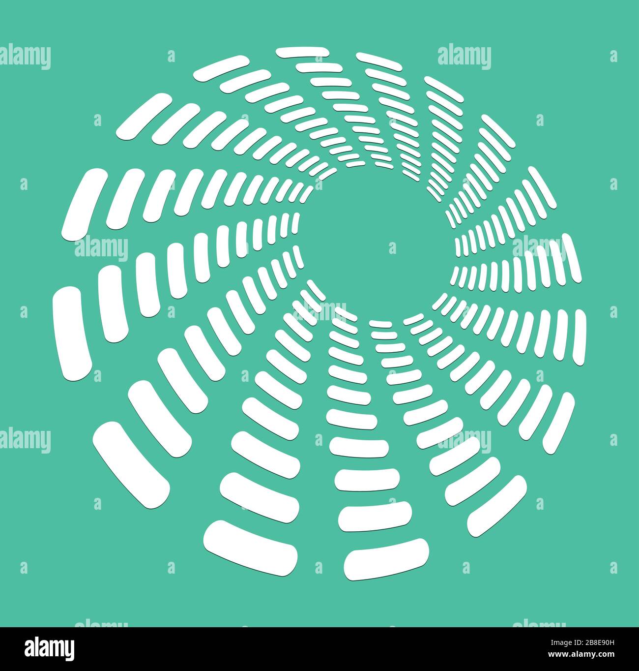 white helical, spiraling, curl and curly shape. spiral, twirl, swirl