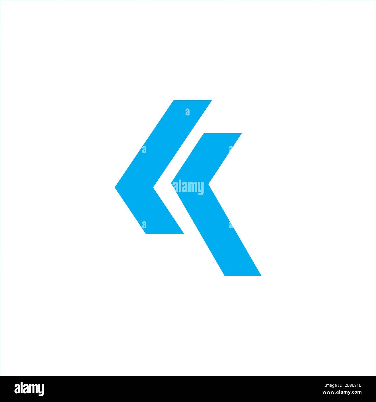 Initial letter k logo design template Stock Vector Image & Art - Alamy