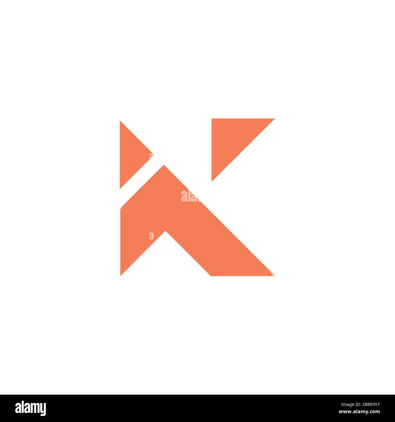 Initial letter k logo design template Stock Vector Image & Art - Alamy