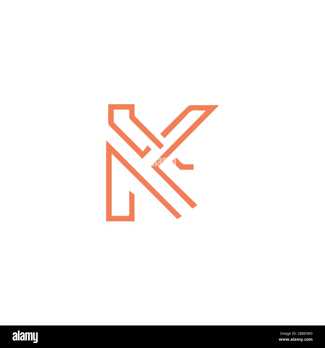 Initial letter k logo design template Stock Vector Image & Art - Alamy