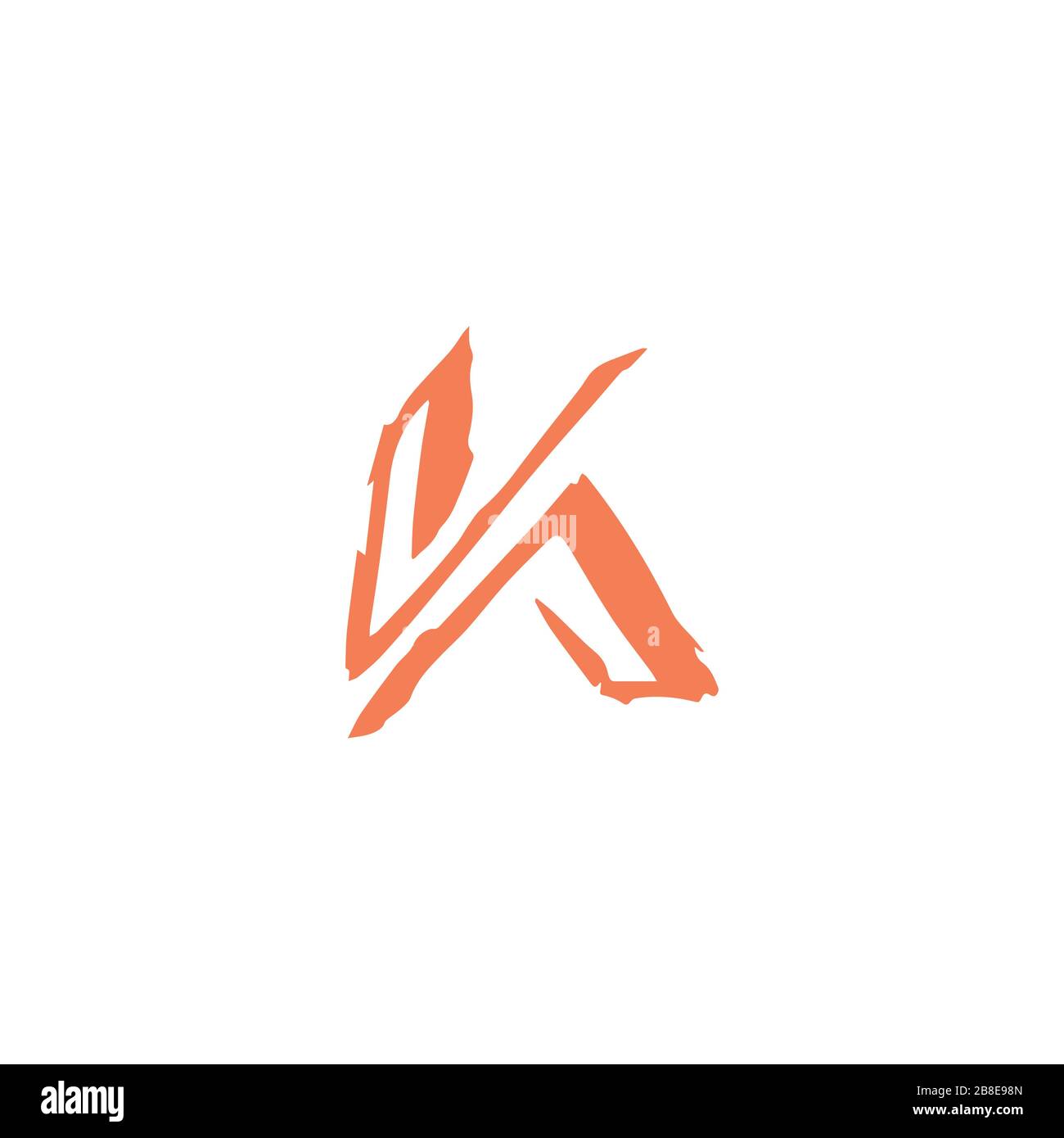 Initial letter k logo design template Stock Vector