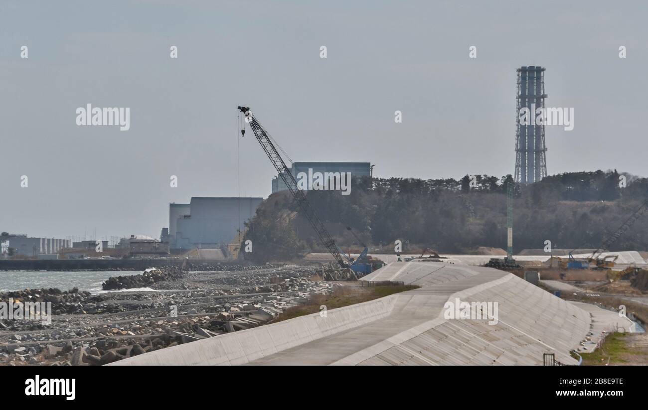 Tomioka, Japan. 21st Mar, 2020. Reconstruction work is seen in Tomioka town, Fukushima-prefecture, Japan on Saturday, March 21, 2020. Fukushima Daini Nuclear Power Plant is located in this town. Photo by Keizo Mori/UPI Credit: UPI/Alamy Live News Stock Photo