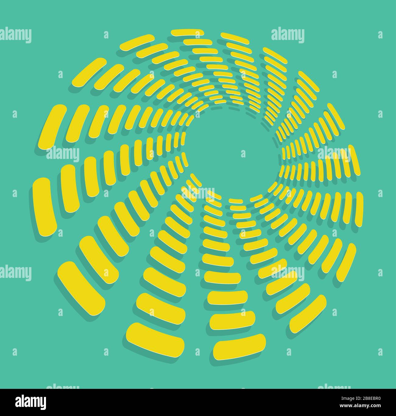 duotone curly, coil, gyration volute shape. twine vortex rotating in ...