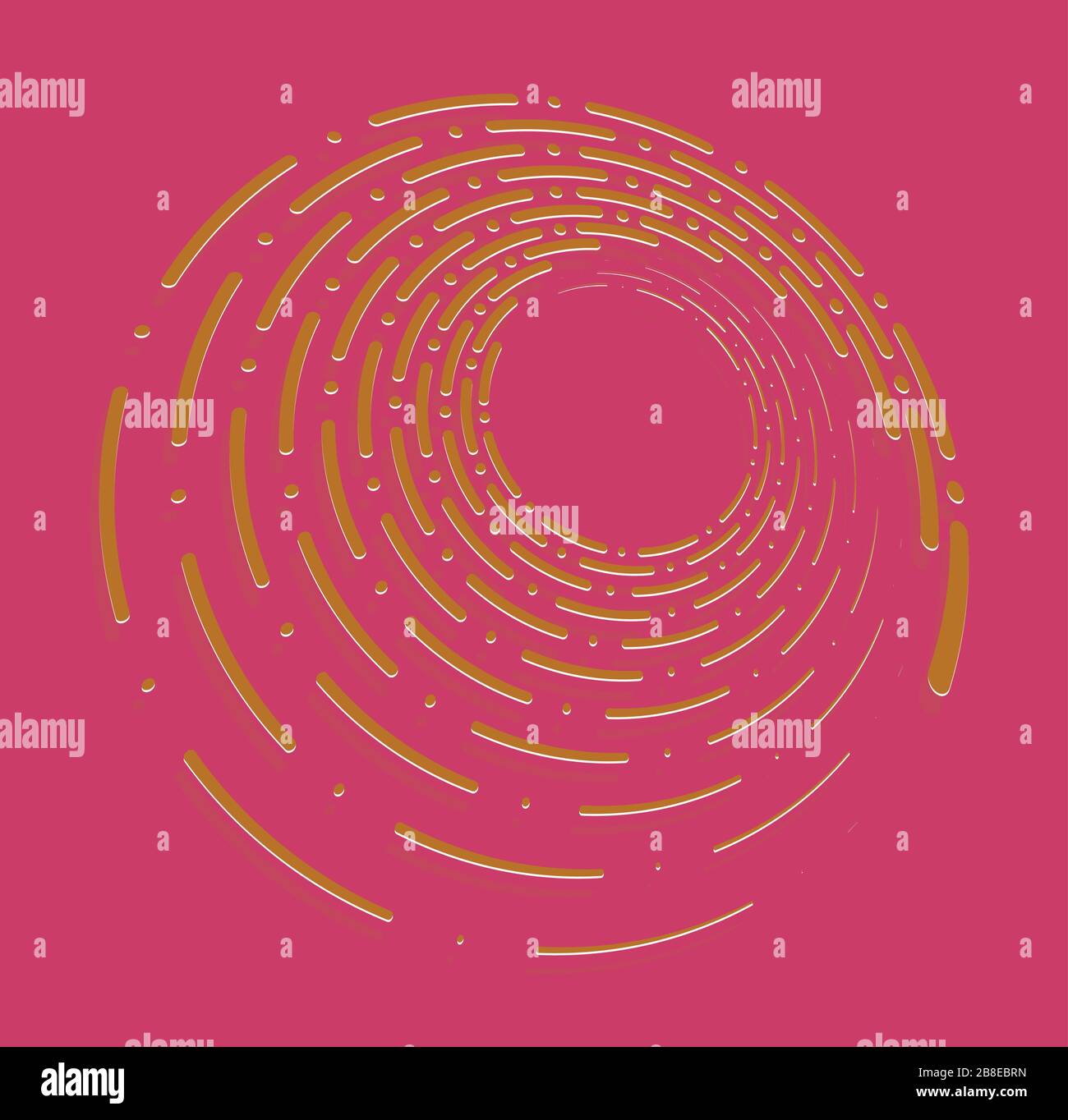 duotone curly, coil, gyration volute shape. twine vortex rotating in ...