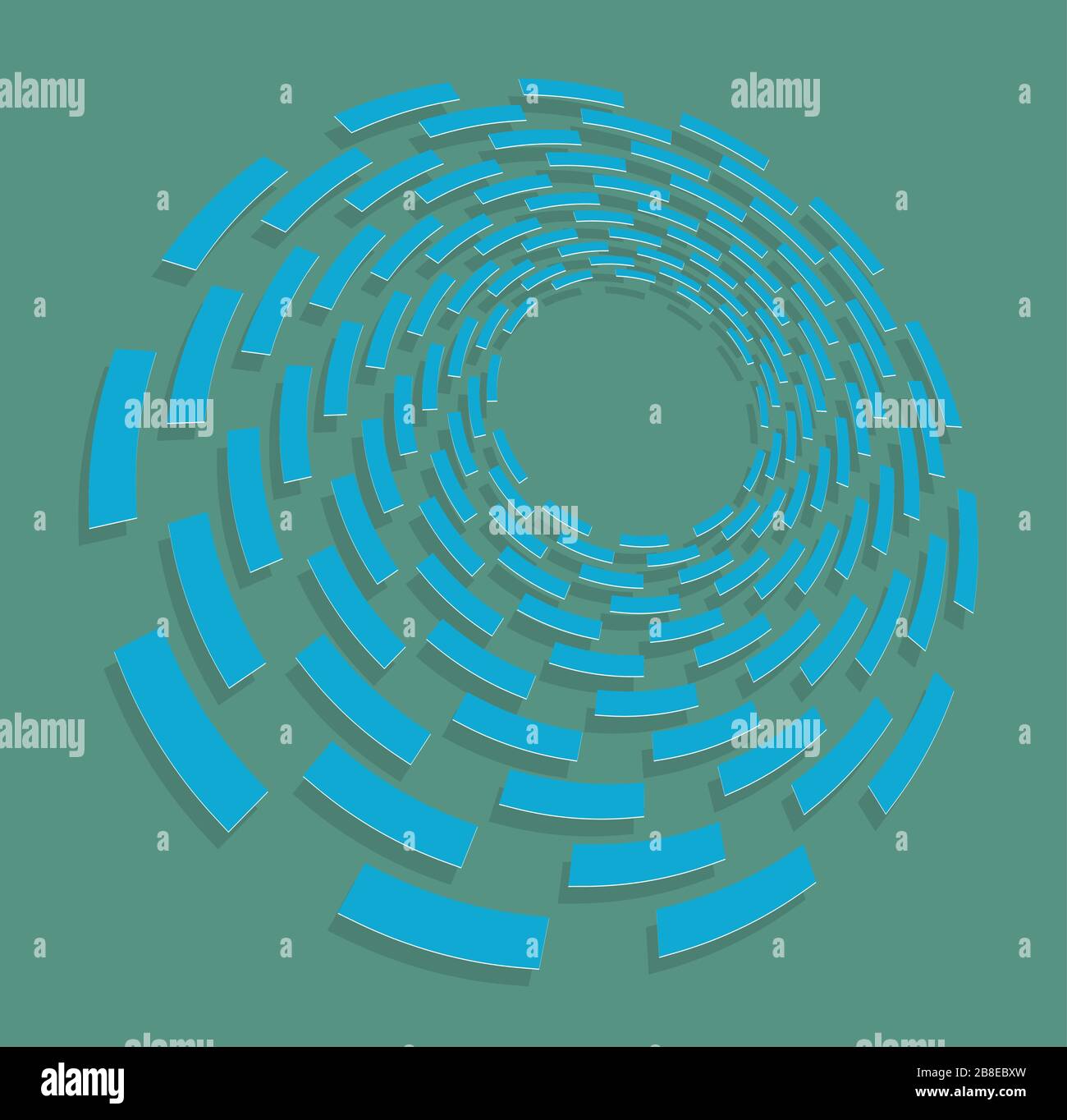 duotone curly, coil, gyration volute shape. twine vortex rotating in ...