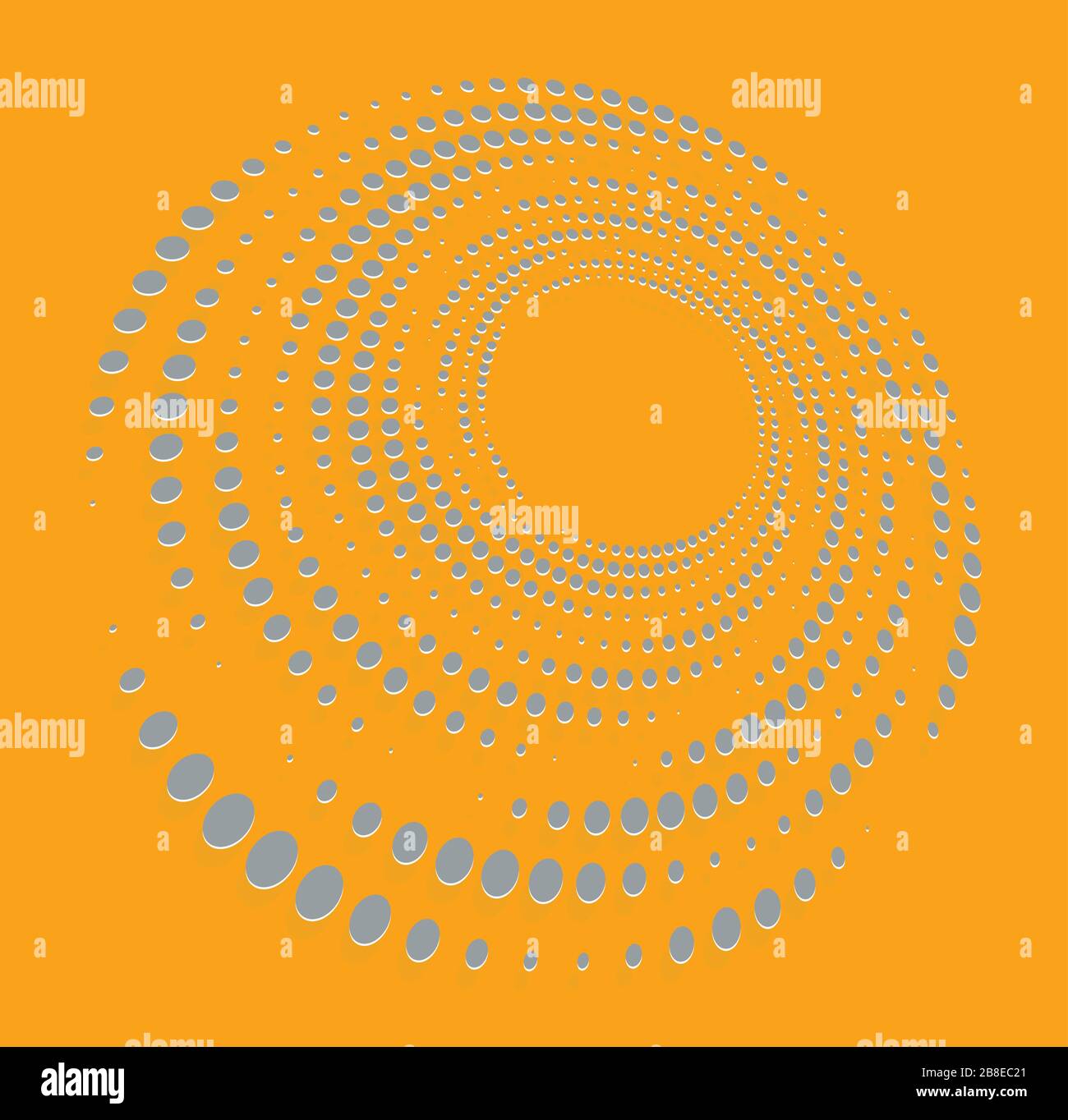 duotone curly, coil, gyration volute shape. twine vortex rotating in ...