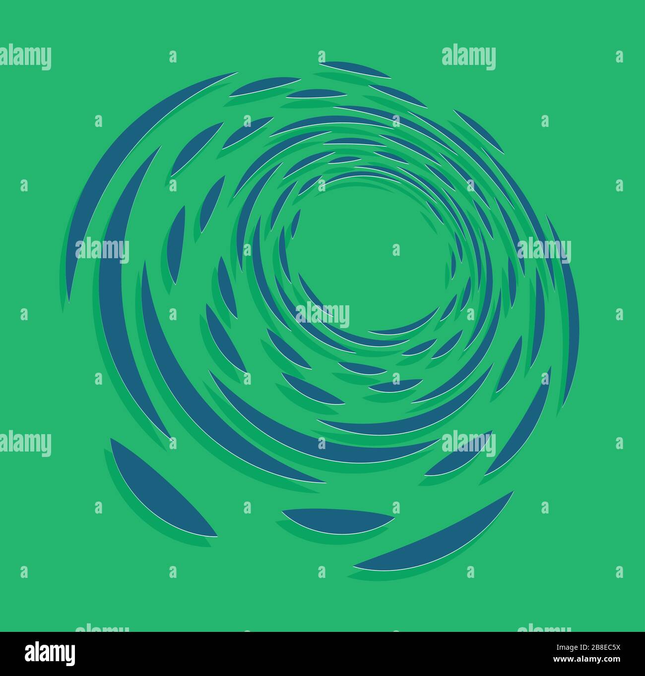 duotone curly, coil, gyration volute shape. twine vortex rotating in ...
