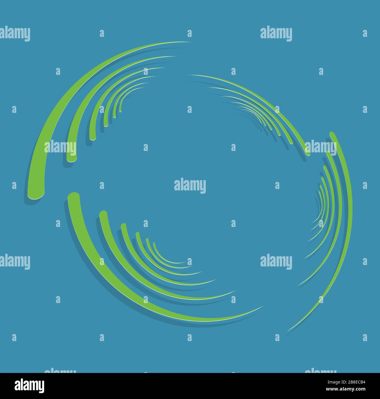 duotone curly, coil, gyration volute shape. twine vortex rotating in ...