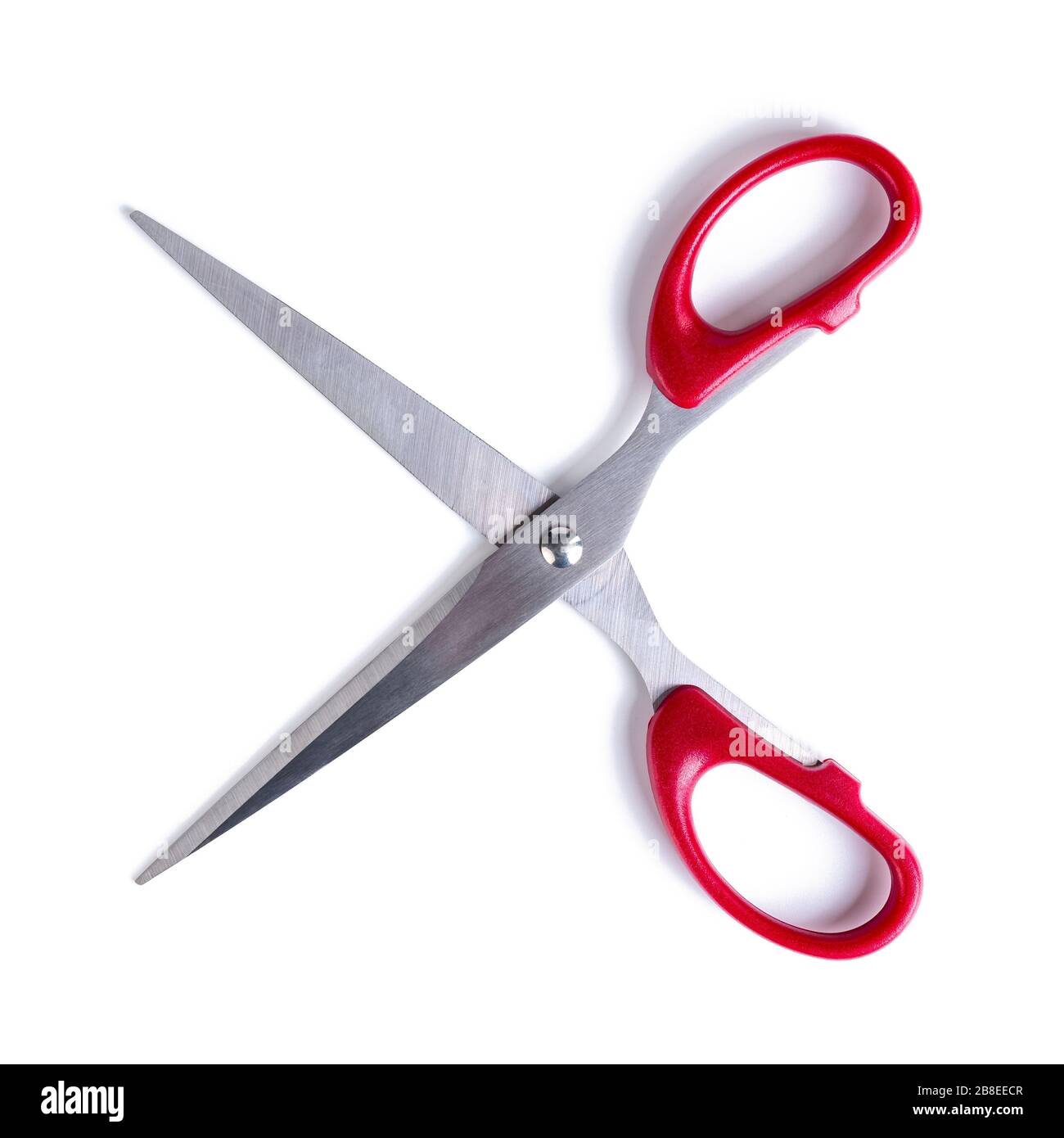 Red scissor sharp isolated on white background Stock Photo Alamy