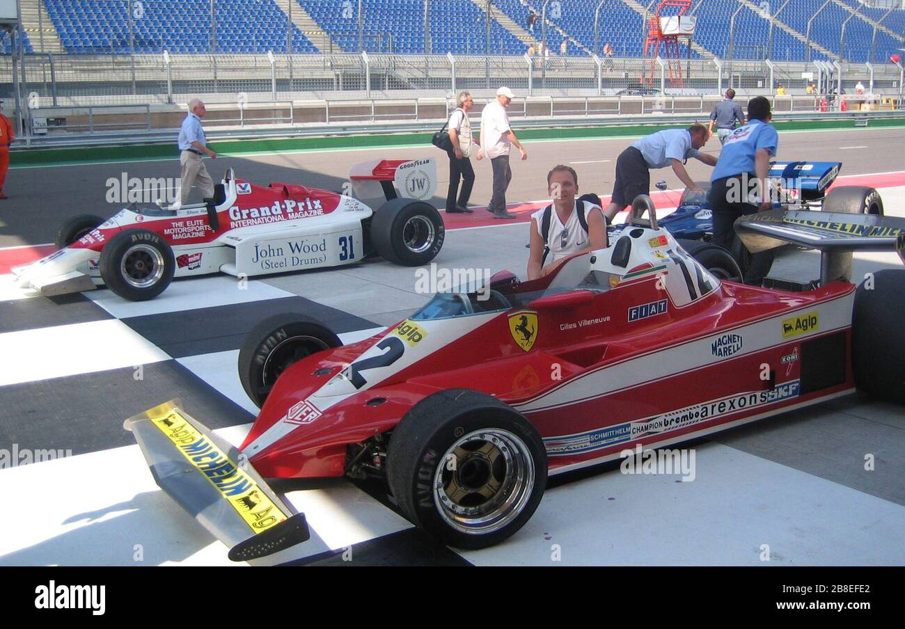 'Deutsch: historische Formel 1 am Eurospeedway La voiture au second plan doit être une F2 Jordan; 3 July 2005; Own work; Unger.dirk; ' Stock Photo
